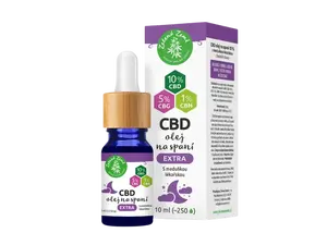ZELENÁ ZEMĚ CBD kapky na spaní EXTRA 10 ml