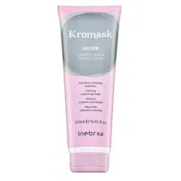 Inebrya Kromask Coloring Nourishing Mask vyživující maska s barevnými pigmenty pro platinově blond a šedivé vlasy Silver 250 ml