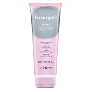 Inebrya Kromask Coloring Nourishing Mask vyživující maska s barevnými pigmenty pro platinově blond a šedivé vlasy Silver 250 ml