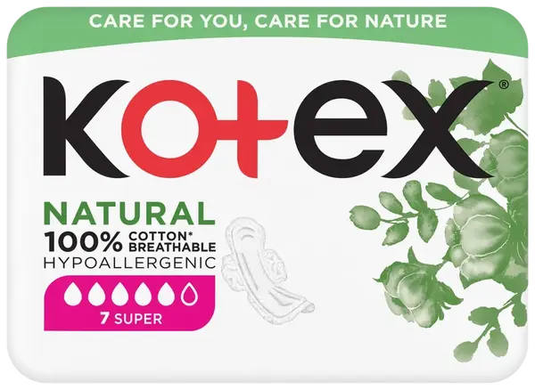 KOTEX® Natural Super 7 ks