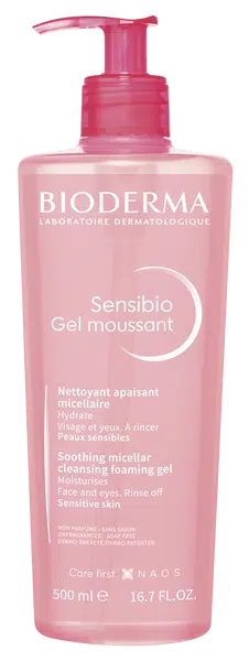 BIODERMA Sensibio Gel moussant čistící pěnivý gel 500 ml