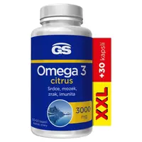GS Omega 3 citrus XXL 150 + 30 kapsúl