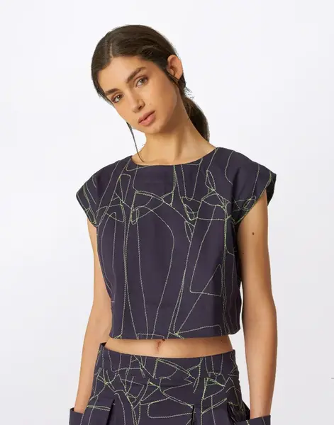 SKFK Jana-GOTS Shirt STITCHES - EB8 42