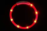 Reedog Easy Light USB dobíjecí svítící obojek pro psy a kočky - červená