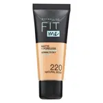 Maybelline Fit Me! Foundation Matte + Poreless tekutý make-up so zmatňujúcim účinkom 220 Natural Beige 30 ml