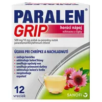 PARALEN GRIP horúci nápoj echinacea a šípky plo por 500 mg/10 mg 12 vrecúšok