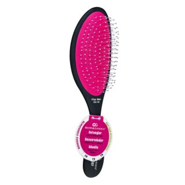 Olivia Garden Detangler Black Fine-Med OGD-F08 kefa na vlasy pre jemné vlasy