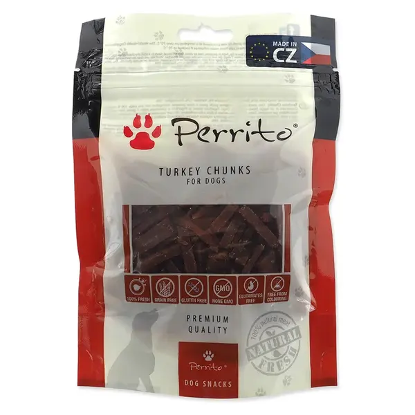 PERRITO Turkey chunks pochúťka pre psov 100 g