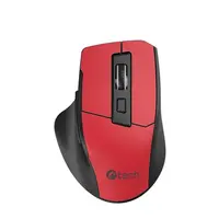 C-TECH myš Ergo WLM-05, 1600DPI, 6 tlačítek, USB nano receiver, červená