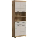 MID.YOU VYSOKÁ SKŘÍŇ, kašmírová, přírodní barvy, 74/191/31 cm