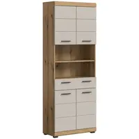 MID.YOU VYSOKÁ SKŘÍŇ, kašmírová, přírodní barvy, 74/191/31 cm