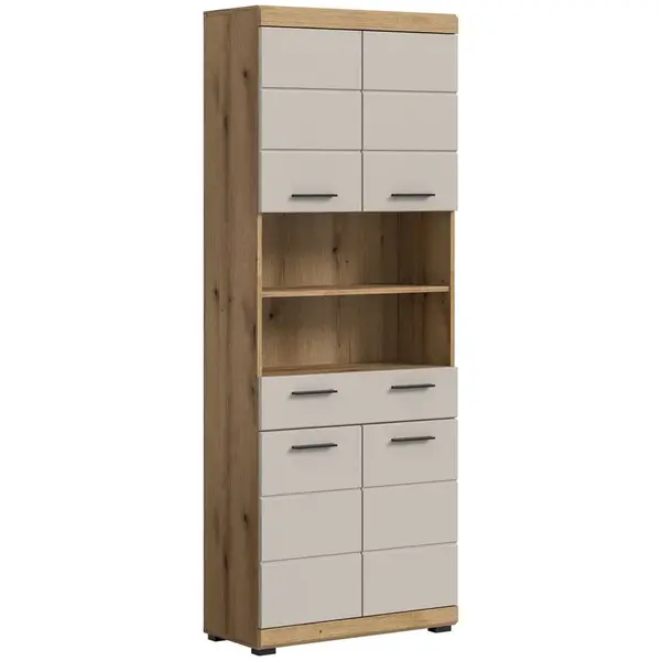 MID.YOU VYSOKÁ SKŘÍŇ, kašmírová, přírodní barvy, 74/191/31 cm