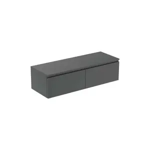 Ideal Standard Finesse - Umývadlová skrinka, 140x51x38 cm, 2 zásuvky, matný antracit E3432Y2