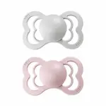 BIBS Supreme symetrické cumlíky zo silikónu 2ks - veľkosť 2 - Haze / Blossom