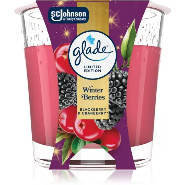 GLADE Winter Berries vonná sviečka 112 g