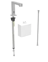 Geberit Brenta - Elektronický umývadlový ventil, napájanie z generátora, easy to clean, kefovaná nerezová 116.175.SN.1