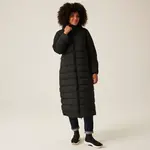 Dámský dlouhý prošívaný kabát regatta elender černá 40