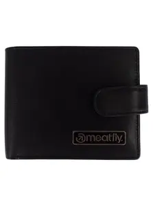Meatfly kožená peněženka Nathan Premium Black | Černá | Velikost One Size