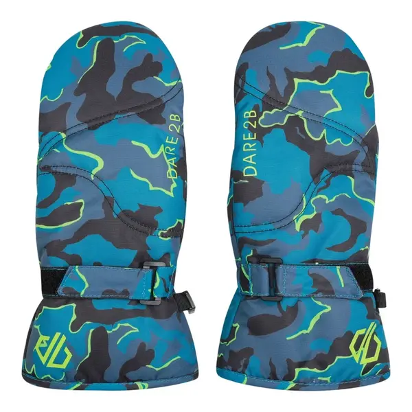 Dětské zimní lyžařské palčáky dare2b jovial modrá/neonově zelená 11-12