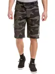 Pánské bike šortky meatfly brake černá camo l