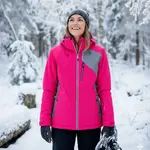 Dámská zimní bunda killtec 7 neonově oranžová 36