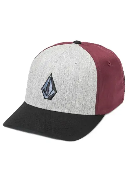 Volcom kšiltovka Full Stone Hthr Flexfit Dark Slate | Černá | Velikost S/M