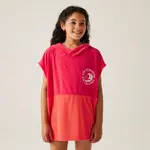 Dětské ručníkové pončo regatta towel robe ii růžová 3-5