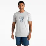 Pánské bavlněné tričko dare2b movement iii světle šedá m