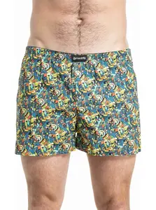 Pánské trenýrky meatfly agostino double pack modrá/žlutá xl