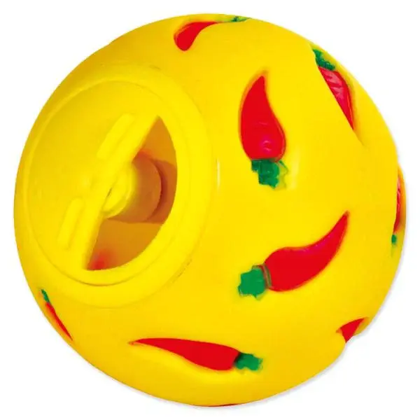 Hračka Trixie míč s otvorem pro krmení pro hlodavce 7cm