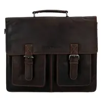 Pánska kožená aktovka tmavo hnedá - Greenwood Belver