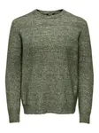 Only & Sons Sveter 'ONSTegan'  trstinová / šedobiela