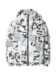 KARL LAGERFELD JEANS Zimná bunda  opálová / čierna / biela