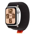 Textilní řemínek OBAL:ME pro Apple Watch 42-49mm M-L, black/orange