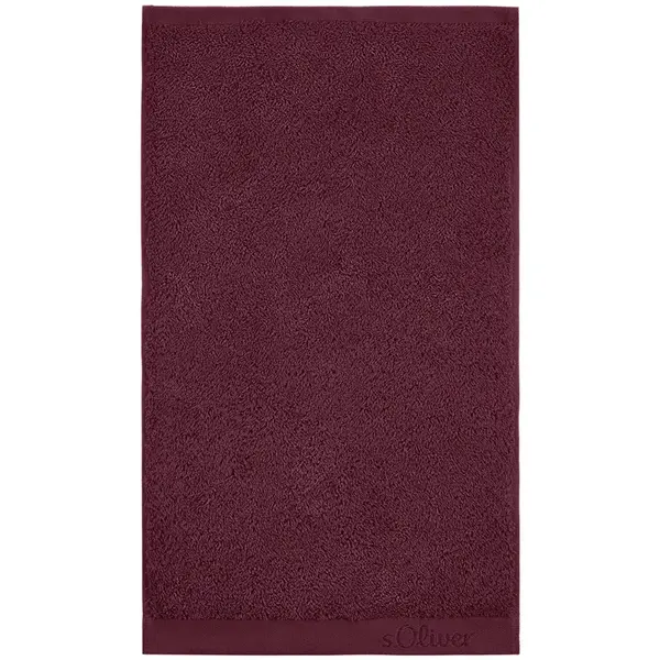 S. Oliver RUČNÍK PRO HOSTY, 30/50 cm, vínově červená