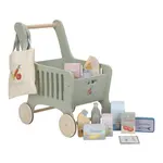 Little Dutch Nákupný vozík s doplnkami drevený