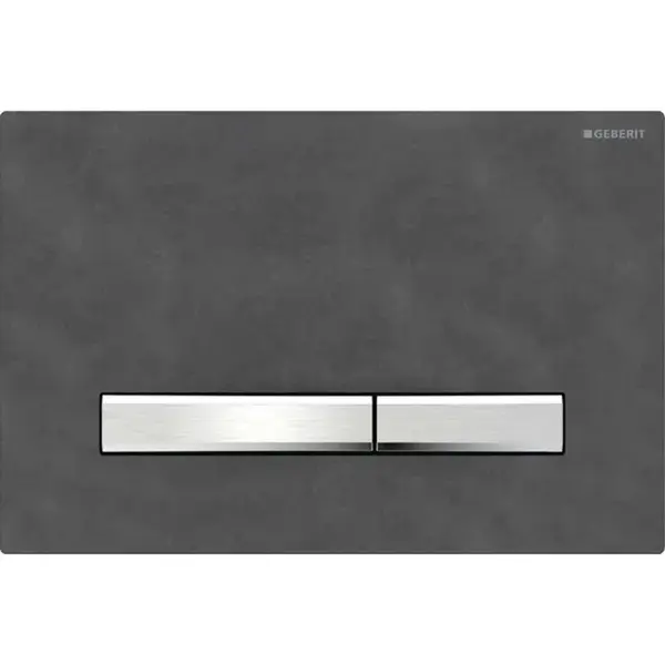 Geberit Sigma50 - Ovládací tlačítko splachování, chrom/břidlice Mustang 115.788.JM.2