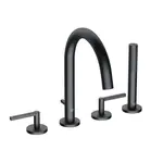 Kludi Nova Fonte - Baterie na okraj vany, 4-otvorová instalace, matná černá 204253915