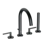 Kludi Nova Fonte - Baterie na okraj vany, 4-otvorová instalace, matná černá 204253915