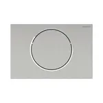 Geberit Sigma10 - Elektronické ovládání splachování, bateriové napájení, easy-to-clean, kartáčovaný nerez 115.864.SN.6