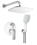Novaservis Nobless Tina - Set baterie pod omítku a sprchového příslušenství, chrom/bílá SADA38050R,1