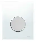 Tece TECEloop - Ovládání splachování pisoáru, bílé sklo/matný chrom 9242659