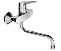 Hansa Twist - Páková dřezová nástěnná baterie, chrom 09692195