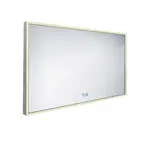 Nimco Zrcadla - Zrcadlo s LED osvětlením, 120x70 cm, dotykový senzor, hliník ZP 13006VX