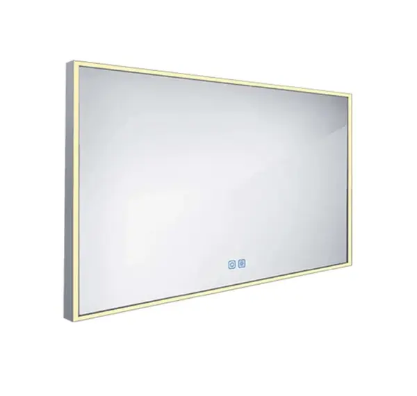 Nimco Zrcadla - Zrcadlo s LED osvětlením, 120x70 cm, dotykový senzor, hliník ZP 13006VX