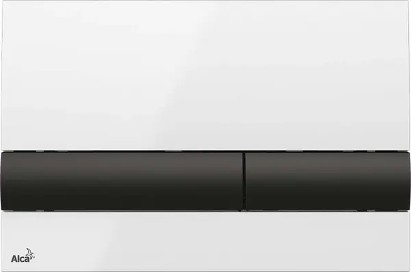 Alcadrain Basic - Ovládací tlačítko splachování, bílá/černá M1710-8