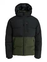 JACK & JONES Zimná bunda 'EOWEN'  olivová / čierna
