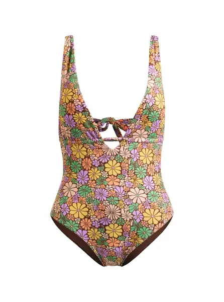 Roxy dámské jednodílné plavky All About Sol Root Beer All About Sol Mini | Hnědá | Velikost S