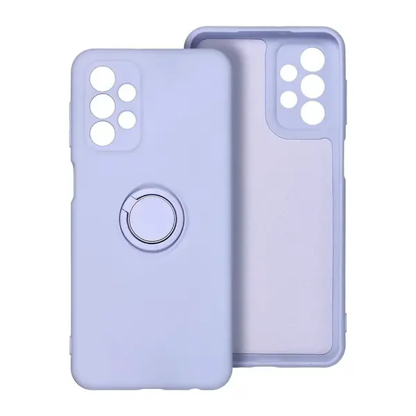 Silicone Ring obal, Samsung Galaxy A36 5G, fialový