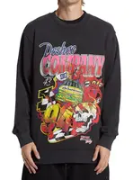 Dc shoes pánská mikina Throwback 94 Black Acid | Černá | Velikost M